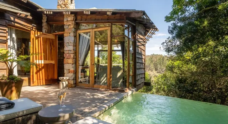 Romantisk hotel Tsala Treetop Lodge - Plettenberg-bugten, Sydafrika