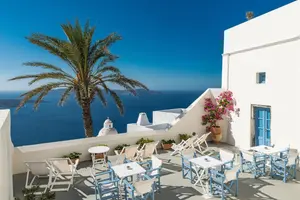 Romantisk hotel Pantelia Suites - Fira, Grækenland